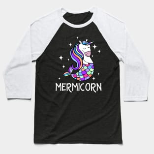 Mermicorn T-shirt Funny Unicorn Mermaid Gift Shirt Baseball T-Shirt